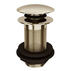 Victorian Plumbing Gold Unslotted Click Clack Basin Waste