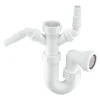 McAlpine Plumbing Product McAlpine Sink Trap With Twin 135° Domestic Appliance Nozzles -Plumbing Supplies Sales wm11 l
