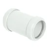 FloPlast 40mm White Push-Fit Straight Coupling -Plumbing Supplies Sales wp07w l 1