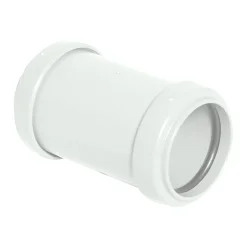 FloPlast 40mm White Push-Fit Straight Coupling