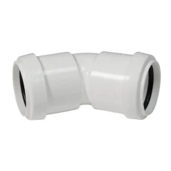 FloPlast 40mm White Push-Fit 135° Bend