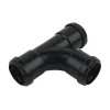 FloPlast 40mm Black Push-Fit Tee -Plumbing Supplies Sales wp22b l