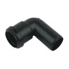 FloPlast 32mm Black Push-Fit 90° Conversion Bend