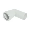 FloPlast 40mm White Push-Fit 90° Conversion Bend -Plumbing Supplies Sales wp26w l