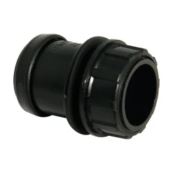 FloPlast 40mm Black Push-Fit Tank Connector