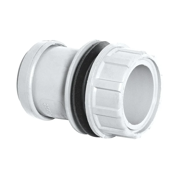 FloPlast 40mm White Push-Fit Tank Connector 3 FloPlast 40mm White Push-Fit Tank Connector