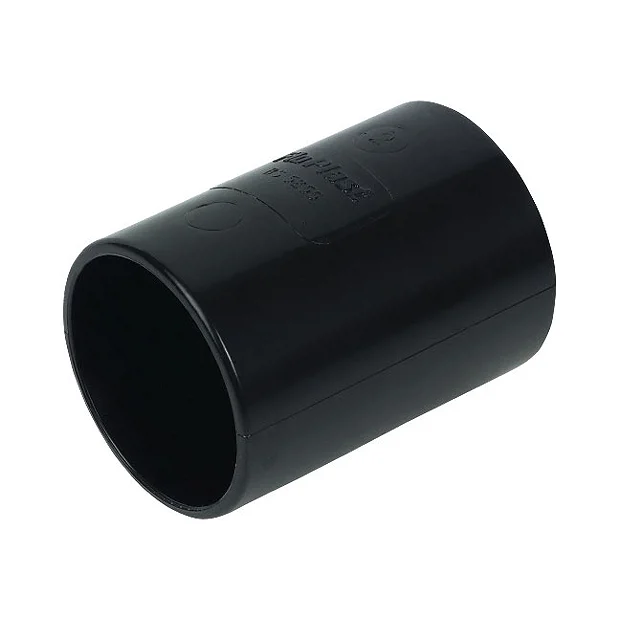 FloPlast 50mm Black ABS Straight Coupling 3 FloPlast 50mm Black ABS Straight Coupling