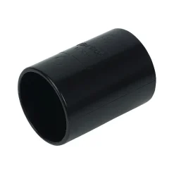 FloPlast 40mm Black ABS Straight Coupling