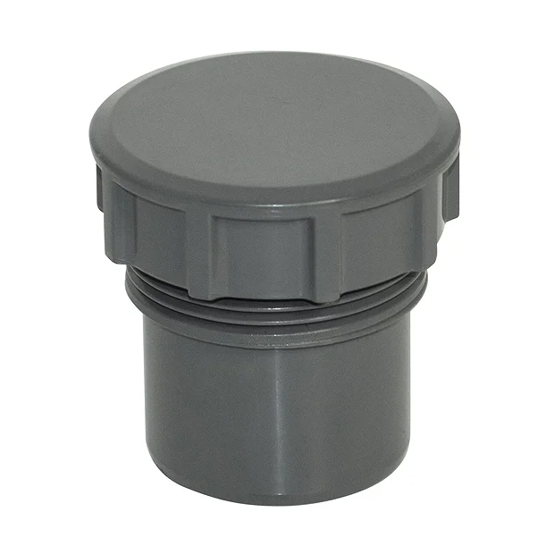FloPlast 40mm Anthracite Grey ABS Access Plug 3 FloPlast 40mm Anthracite Grey ABS Access Plug